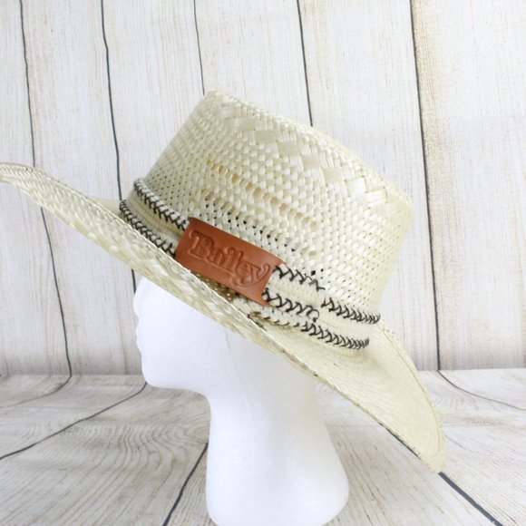 BAILEY Panama Straw Hat Size 7.5 - Picture 6 of 10